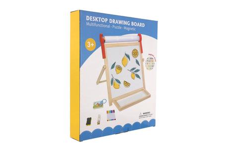 Tabuľa obojstranná magnetická s rolkou papiera, 