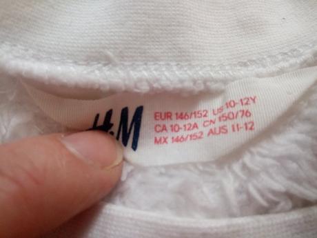 Chlpatková mikina, h&m,146