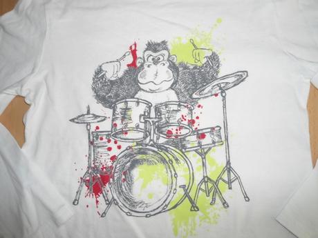 Biele tricko opica, f&f,122