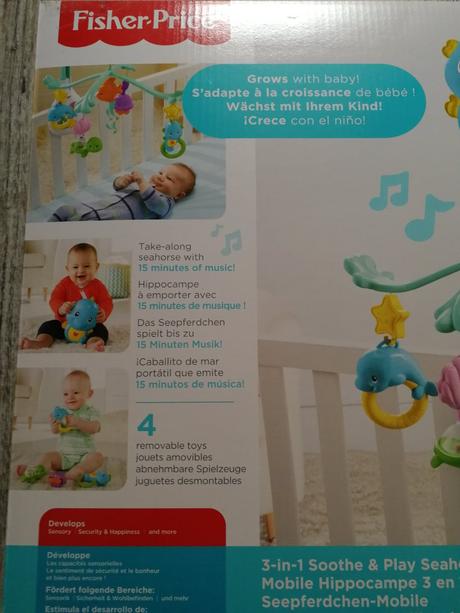 Kolotoc nad postieľku fisher- price,