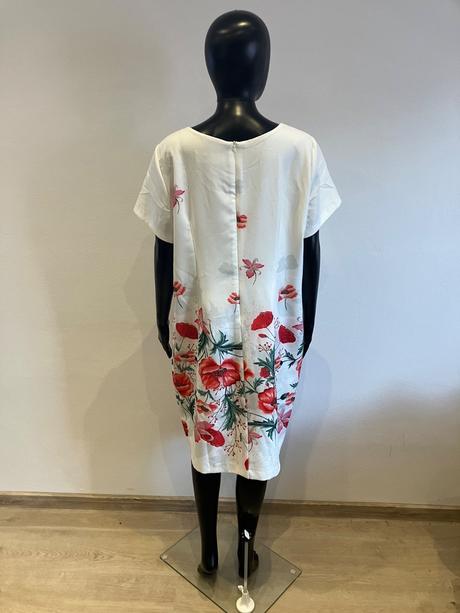 Dámske elegantné šaty kvetované (xxxl), xxxl