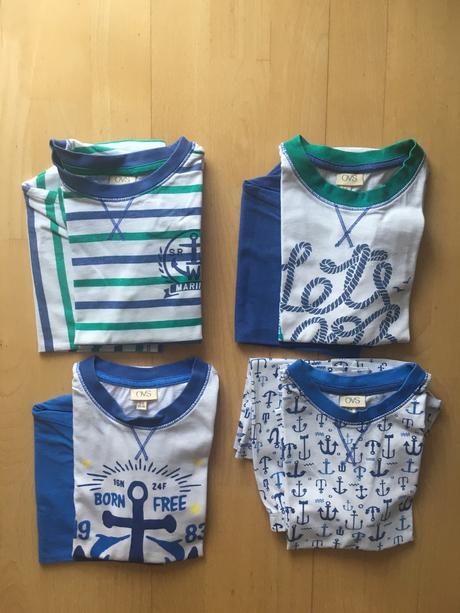 4 ks letne bavlnene pyzamka, ovs,116