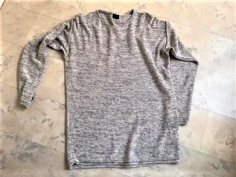 Bavlnený melírovaný pulóver l/xl, h&m,xxl