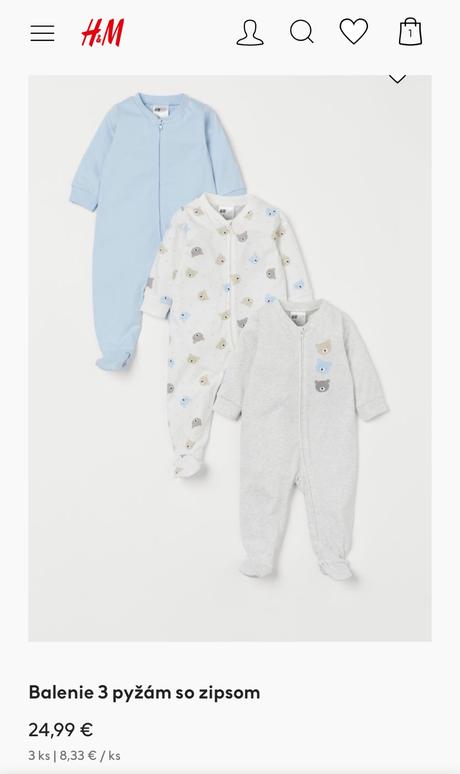 Pyžamá - overaly veľ.50, h&m,50