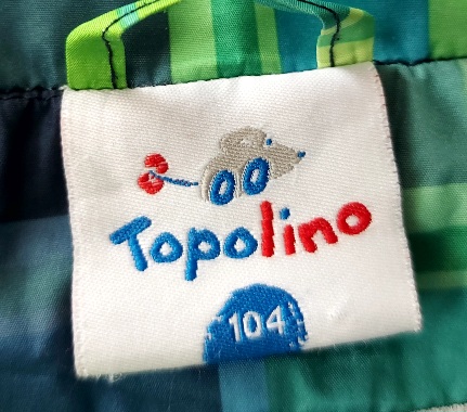 Károvaná vetrovka, topolino,104