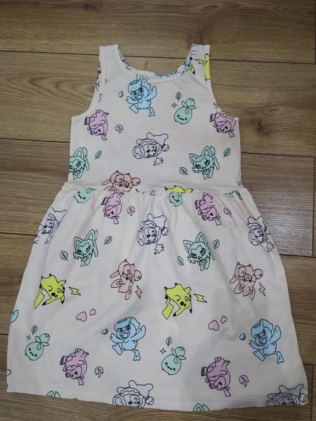 Šaty pokemon 134/140, h&m,134