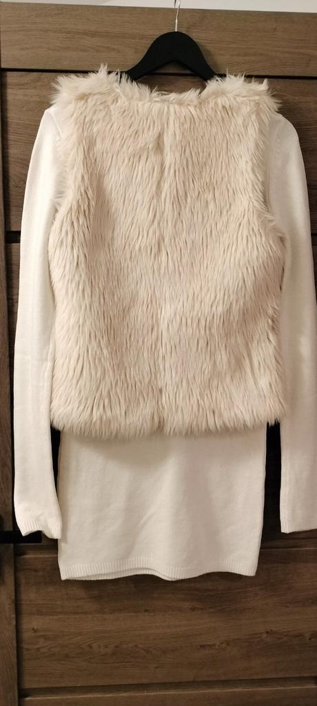 Kožušinová vesta, h&m,s