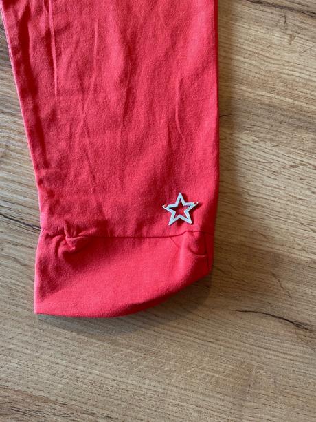 Nohavice 3/4 červene, tuc tuc,122 / 128 / 158