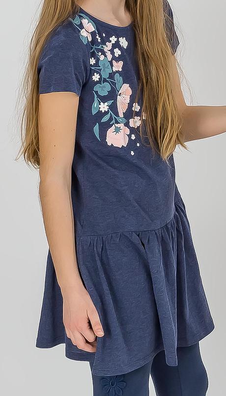 Šaty s kvietkami, h&m,140