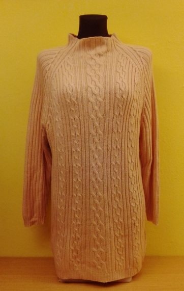 Dámsky predĺžený acrylový pulóver, xxxl