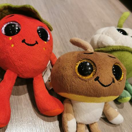 Plyšáky zelenina-ovocie,