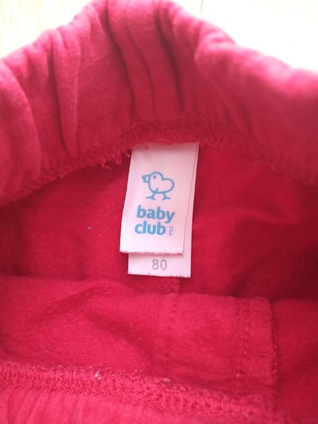 Tepláky na šnúrku, baby club,80