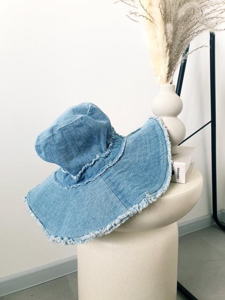 Zara rifľový klobúk, zara