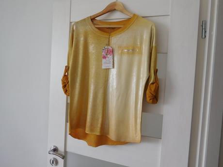 Tričko horčicovej farby dámske ľahúčke dr.-s/m, l