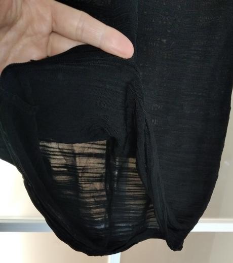 Úzke čierne šaty, xs