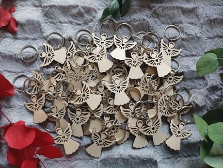 Prívesok na kľúče anjelik 4cm, 