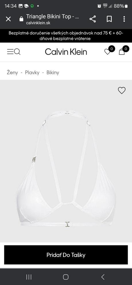 Bikiny ck, calvin klein,38 / m