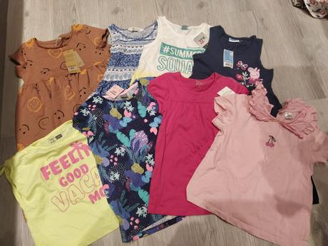 Balík letných veci 122/128, h&m,122