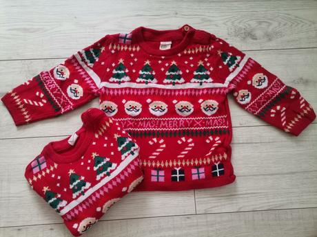 2x oblečený h&m pulóver, h&m,80