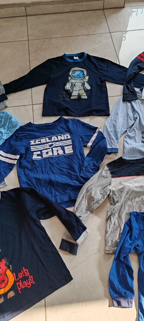 9x pyžamo vrchný diel, 140