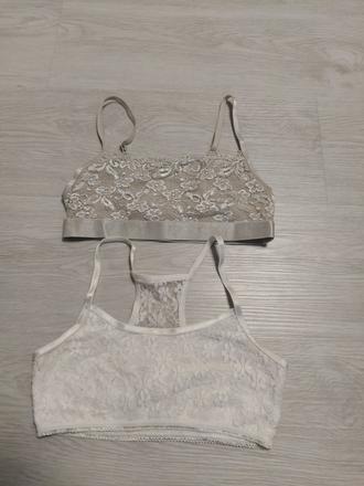 2x čipkovaná lambada 146/152, 146