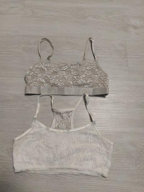 2x čipkovaná lambada 146/152, 146