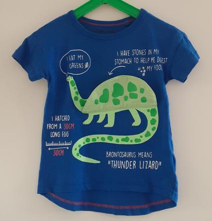 Tričko next z uk brontosaurus vyklápacie v.98, next,98