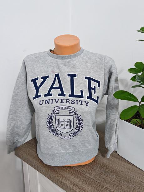 Krasna mikina yale 140/146 sadne, primark,140