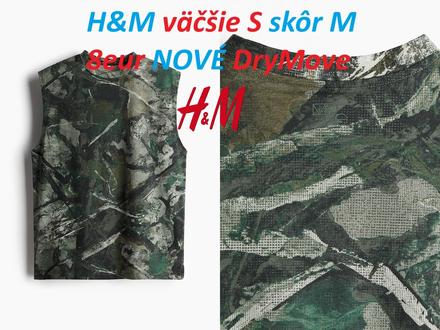 Tričko hm drymove športové kaki, h&m,s