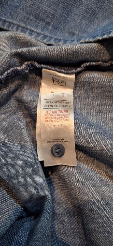 Riflové šaty, f&f,38