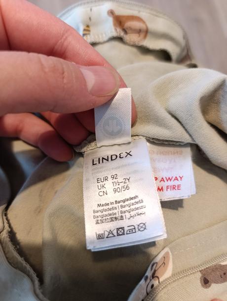 Lindex pyžamko mackovia, lindex,92