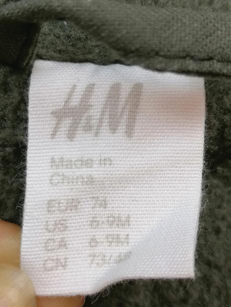 Teplučký kabátik, h&m,74