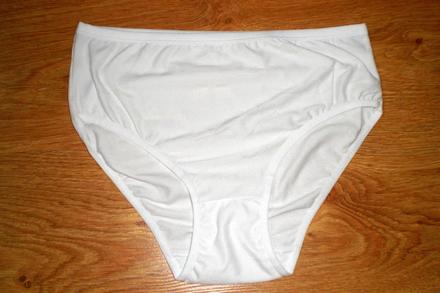 Dámske nohavičky biele klasické, l / xl / xxl