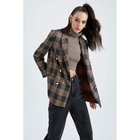 Vintage kárované sako - s, 36