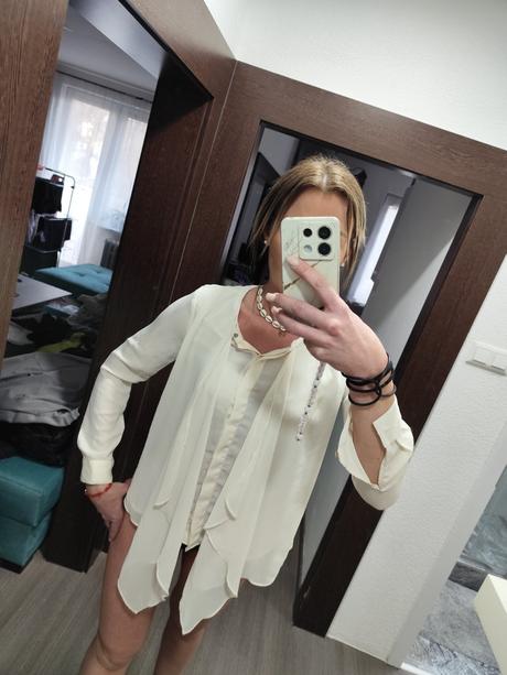 Krémová blúzka jennifer lopez veľ. s, s