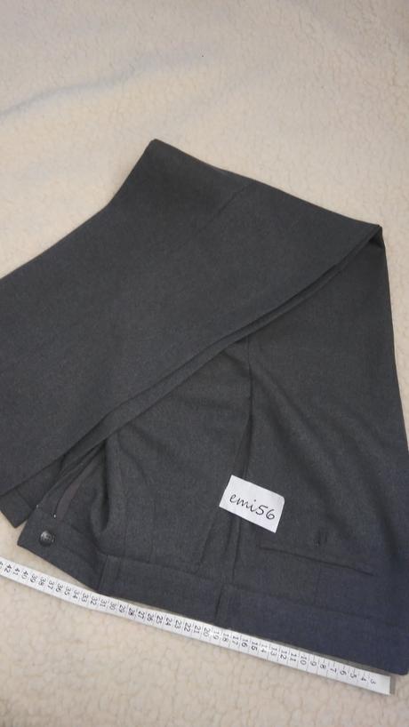 1568a tmavošedé nohavice, 46