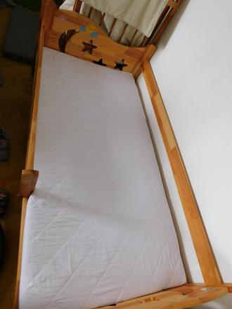 Detská posteľ (prechodová) 160x80 s matracom, šírka (cm): 80,dĺžka (cm): 160
