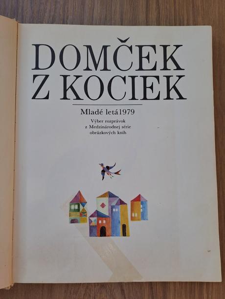 Kniha - domček z kociek,