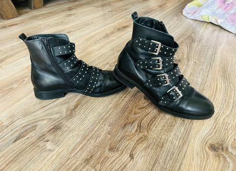 Štýlové kožené čižmy značky 5th avenue, pc 55 eur, 38