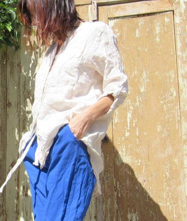 Maslová ľanová košeľa, l