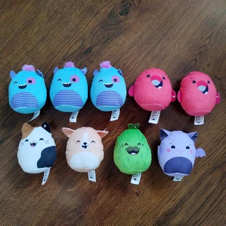 Zvieratká squishmallows - top stav,
