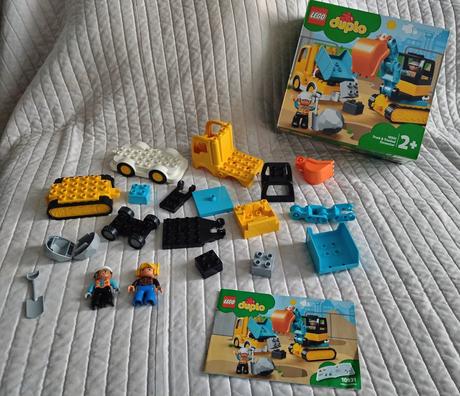 Lego duplo 10931 nákladiak a pásový bager,