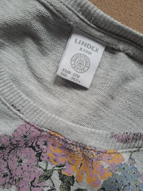 Kvetovany sveter mikina lindex 164 alebo xs, lindex,164
