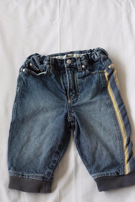 Zateplené rifle, h&m,80