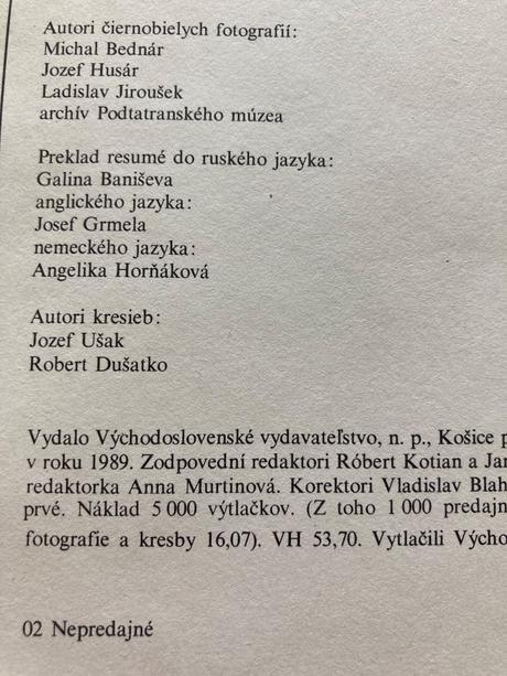Ľud hornádskej doliny ján michálek (1989),