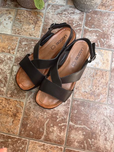 Dámske kožené sandále lasocki, lasocki,36