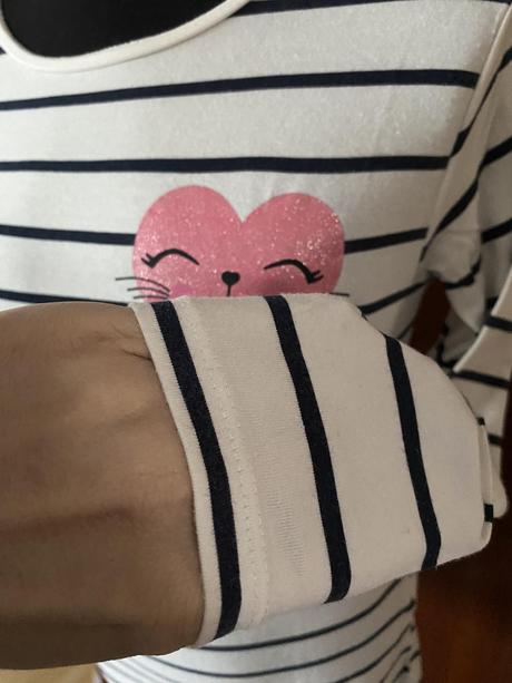 Tričko so srdiečkom, h&m,122