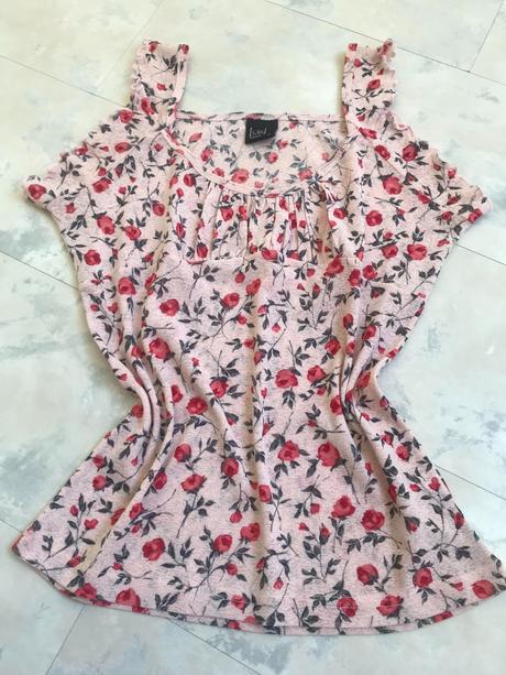 Romantické tenké kvetované tielko s/m, m