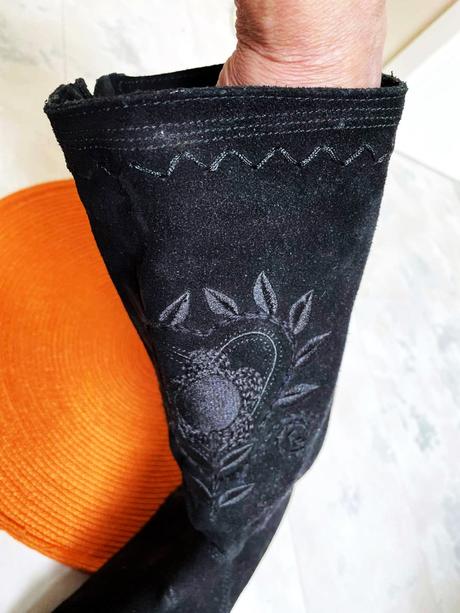 Semišové kožené čižmy 39/40, 40