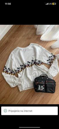 Stylova mikina mickey mouse, sinsay,xs